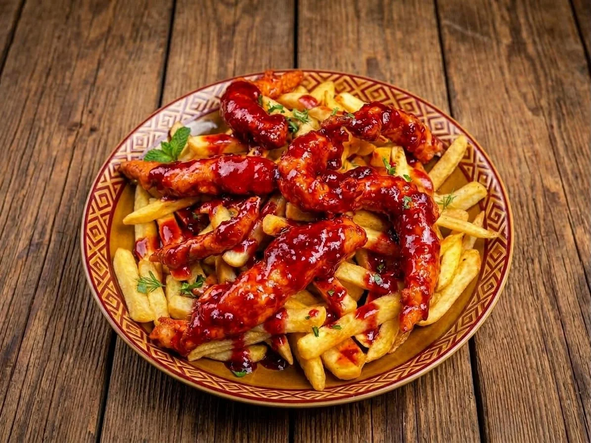 Cajun chicken with chili sauce