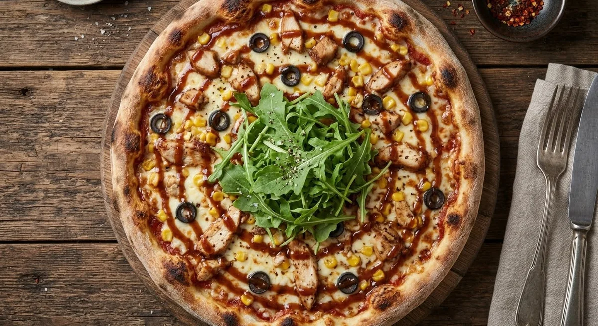 Barbecue chicken pizza