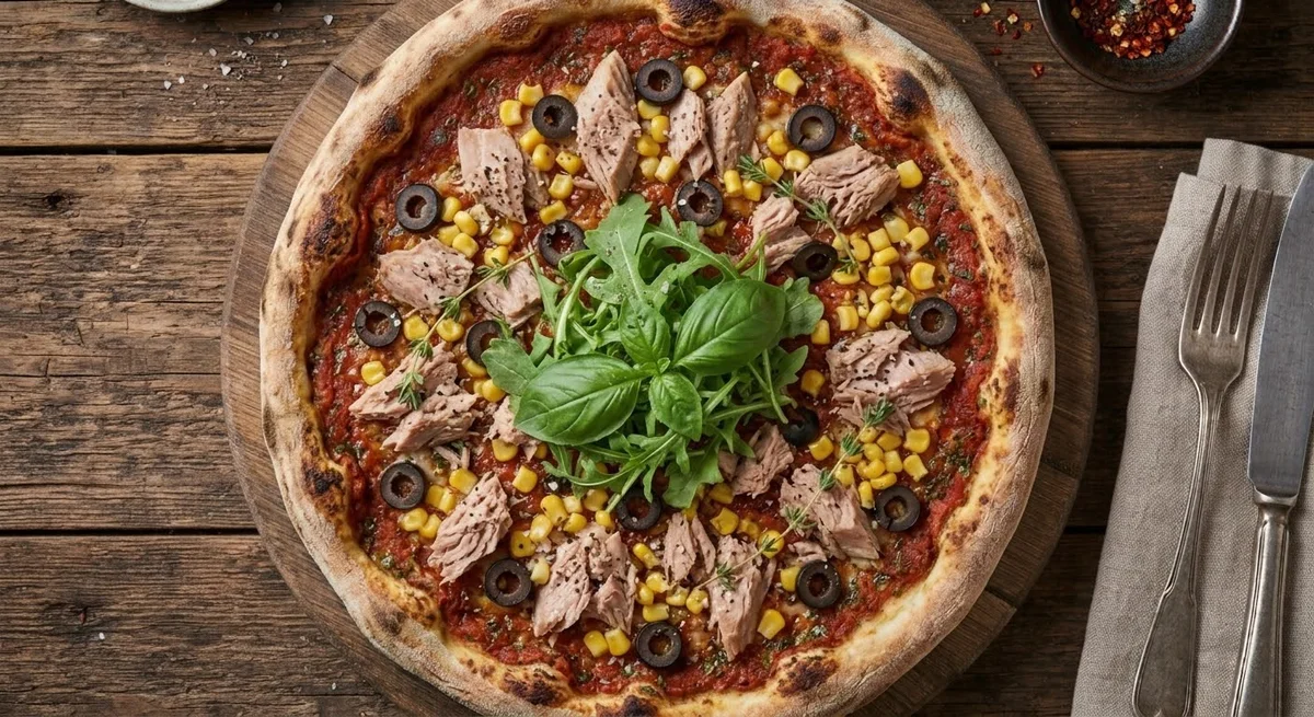 Tuna pizza