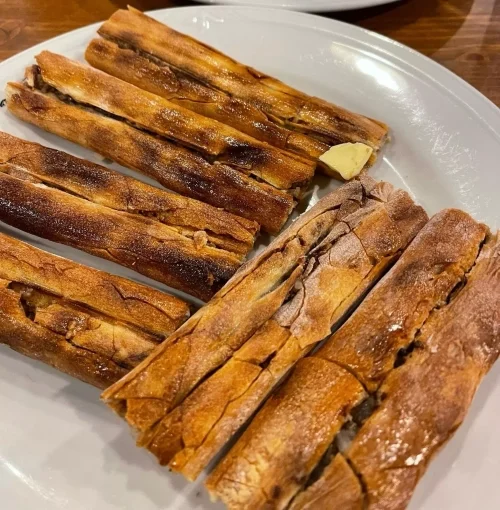 Closed Bafra Pide with Minced Meat