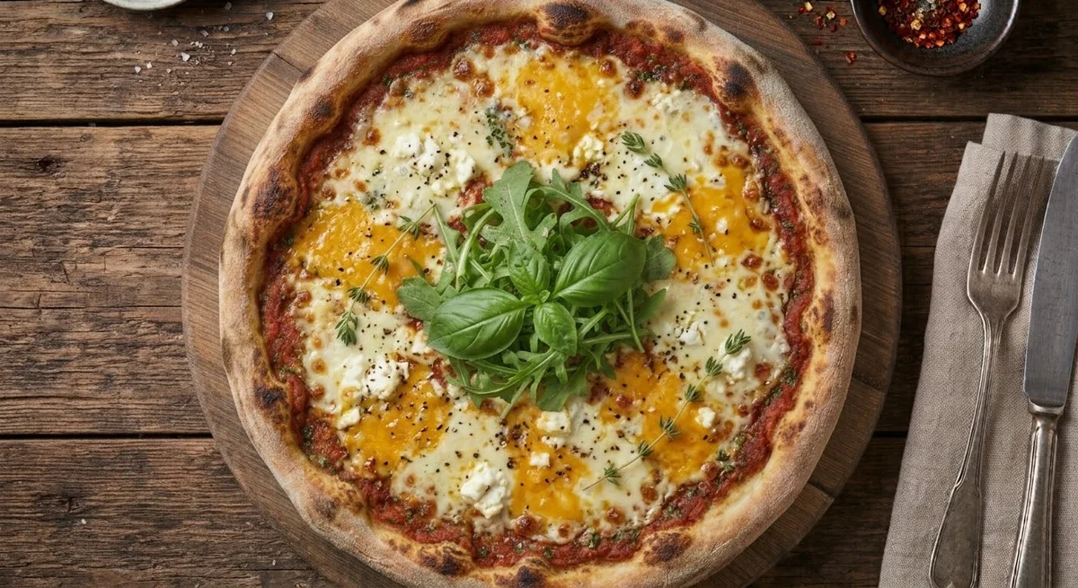 Four-Cheese Pizza