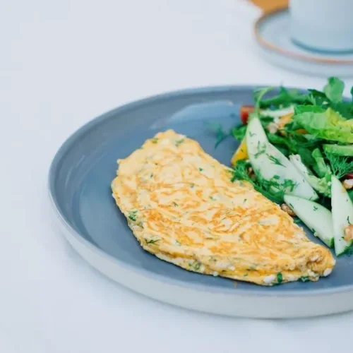 Herb Omelet with Lor Cheese