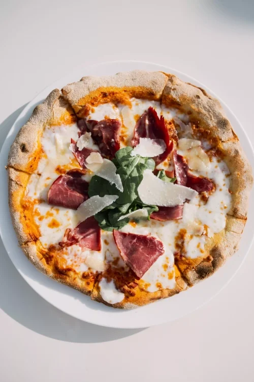 Smoked pizza