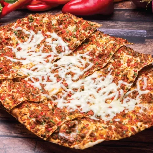 Lahmacun with kaşar cheese