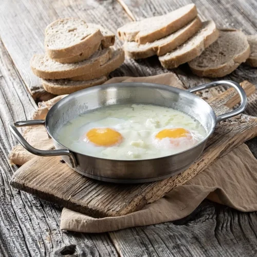 Eggs with White Cheese