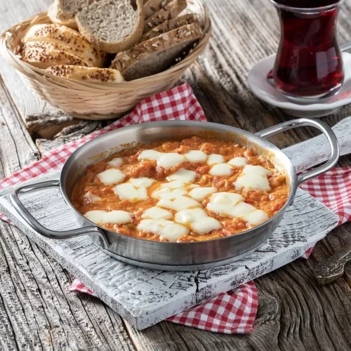 Menemen with White Cheese