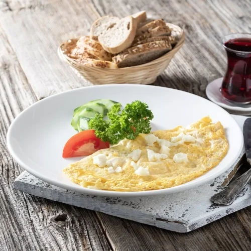 Omelet with White Cheese