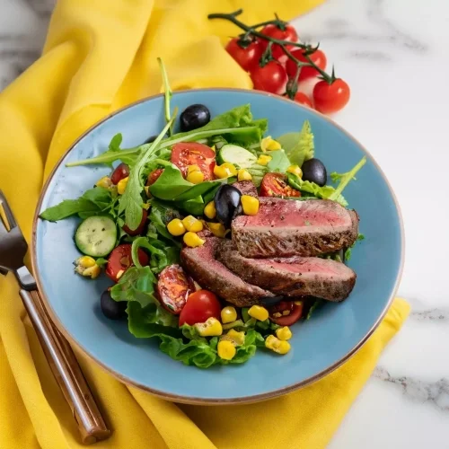 Beef tenderloin salad
