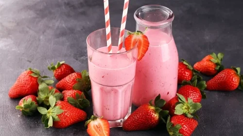 Strawberry milkshake